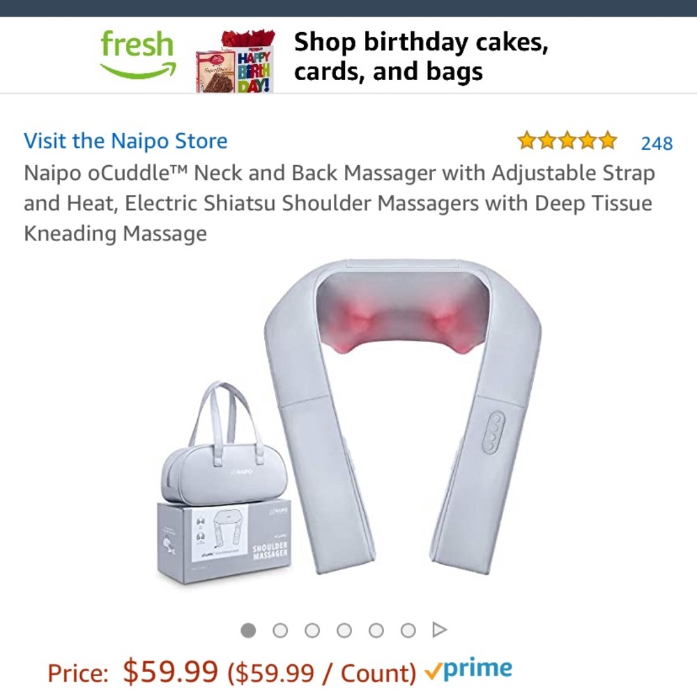 Neck and shoulder massager